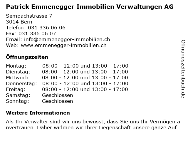 Immobilien verwaltungen bern