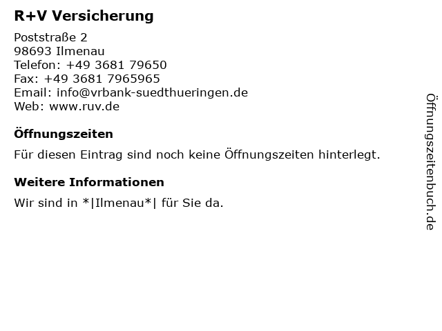 á… Offnungszeiten Vr Bank Sudthuringen Eg Geldautomat Hauptgeschaftsstelle Poststrasse 2 In Ilmenau