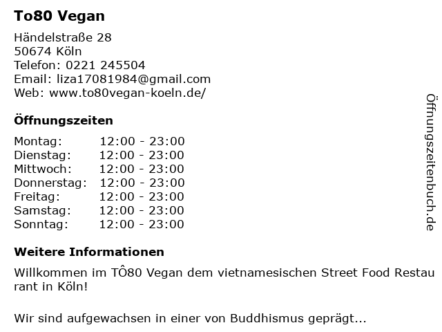 ᐅ Offnungszeiten Thai Haus Handelstr 28 In Koln