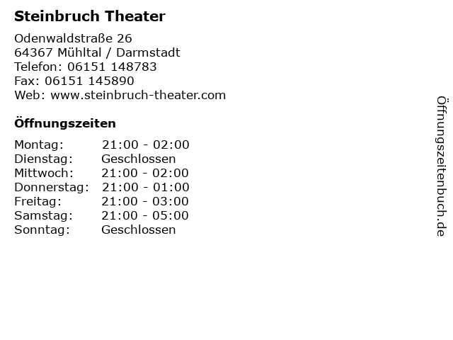 steinbruch theater