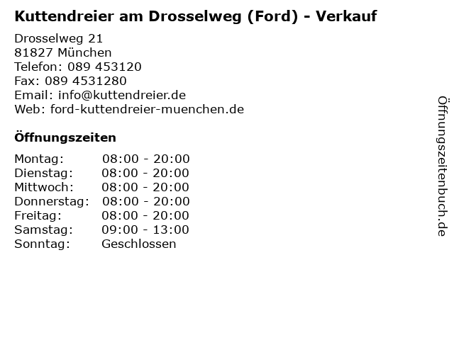 Unser kompletter Lagerbestand - Ford Kuttendreier §x in München