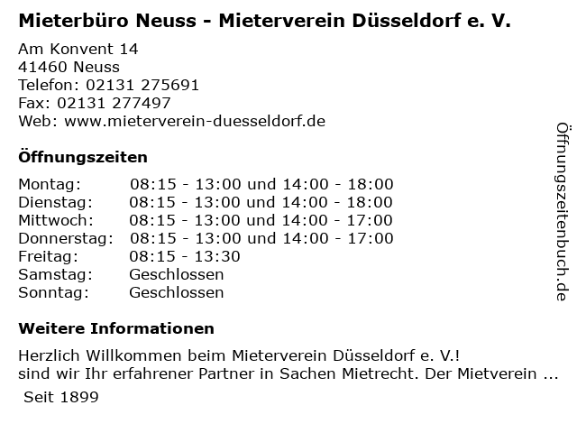 Mieterschutzbund düsseldorf