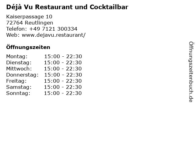 á… Offnungszeiten Deja Vu Creperie Kaffeebar Kaiserpassage 10 In Reutlingen