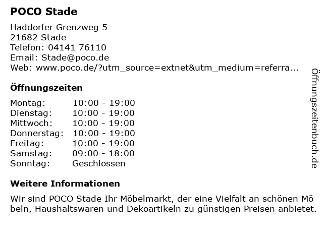 Poco Domäne Wandsbek Telefonnummer