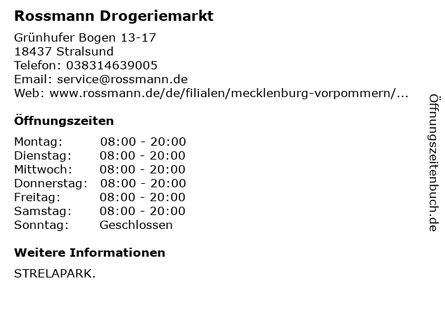 Rossmann  STRELAPARK Stralsund