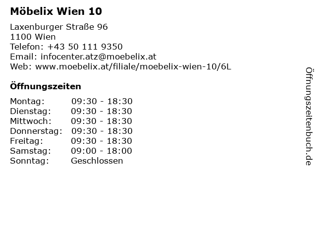 ᐅ Offnungszeiten Mobelix Wien 10 Laxenburger Strasse 96 In Wien